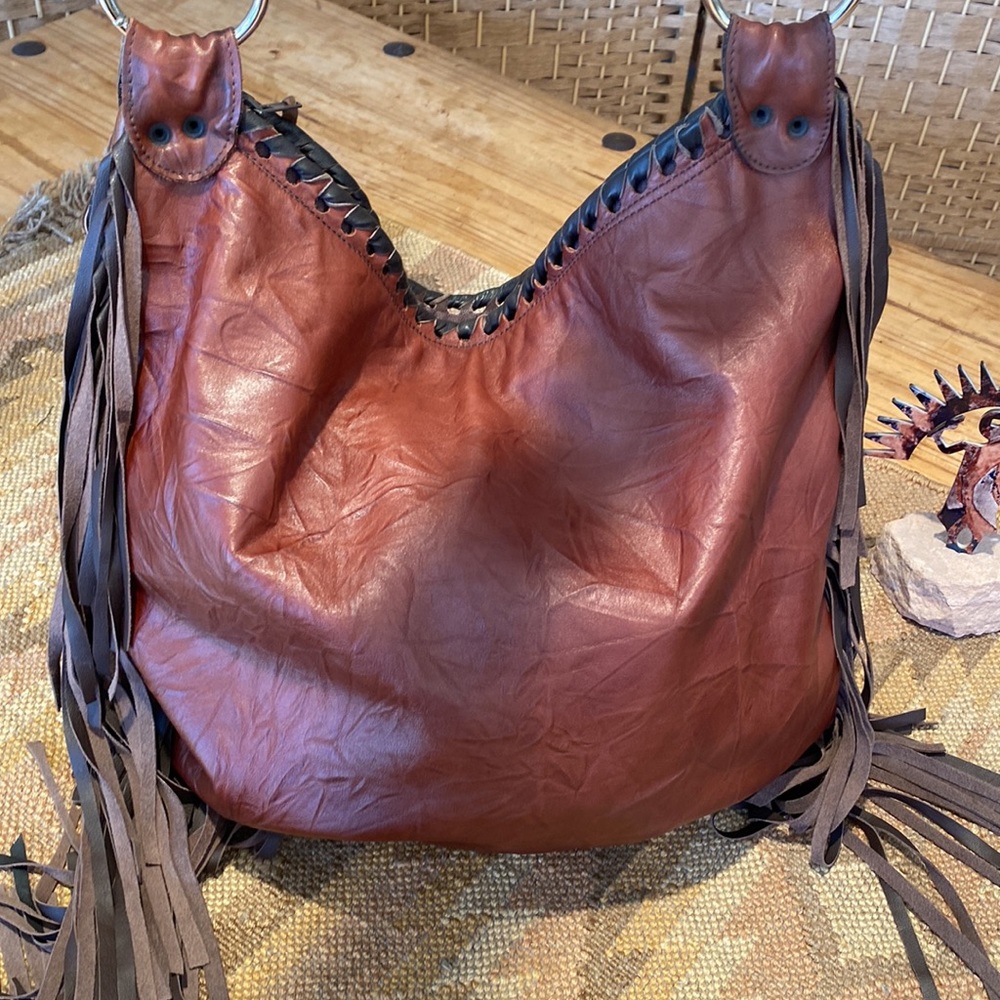 🎉 AMAZING BOHEMIAN LEATHER & STONE BAG‼️ - Picture 7 of 17